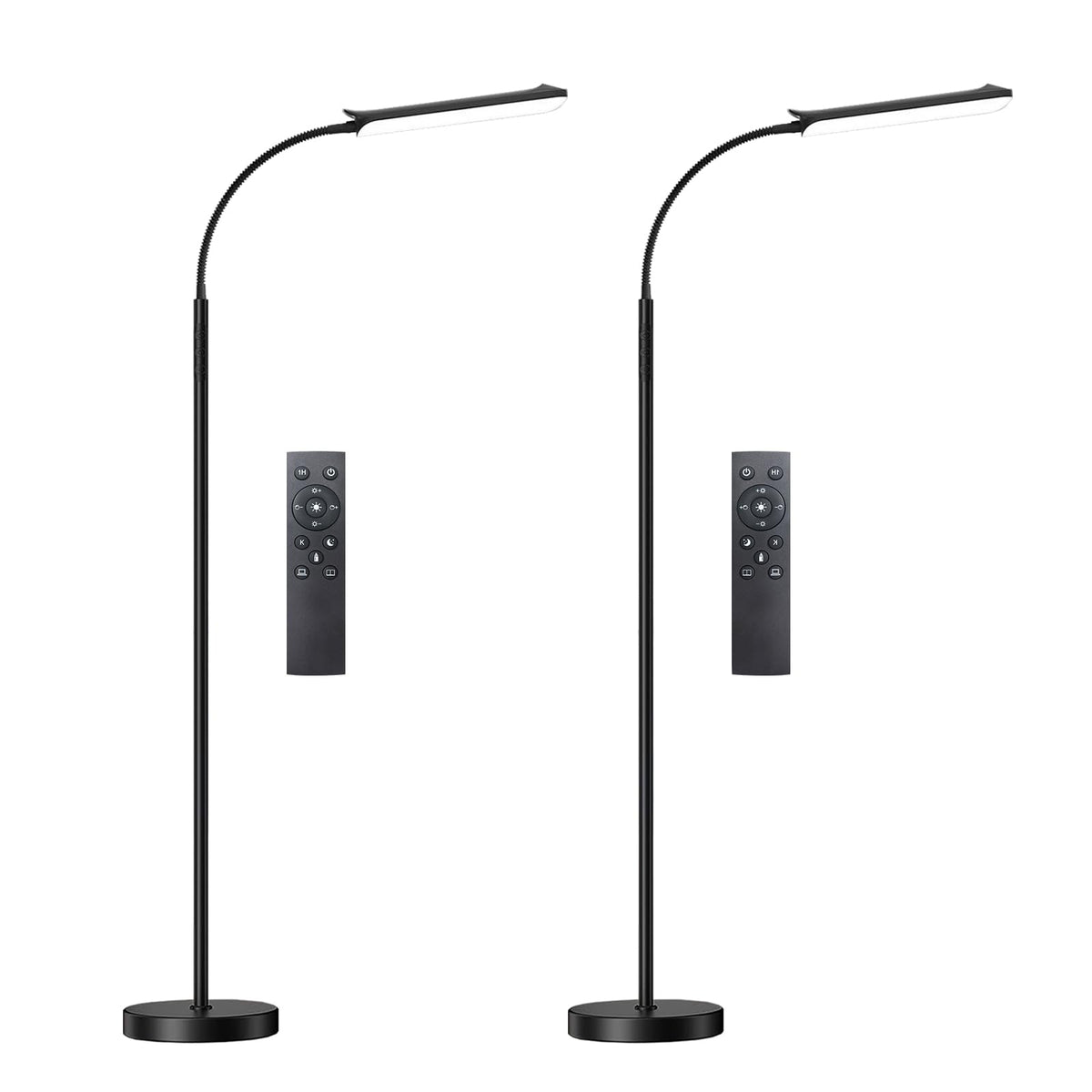 marctronic Floor Lamp, 18W 1800LM Super Bright LED Floor Lamp with Remote & Works with Smart Plug, Dimmable Timing Eye Caring Reading Lamps Floor Standing for Living Room Bedroom Office