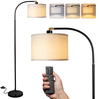 LALISU Arc Floor Lamps Modern Standing Remote Floor Lamp for Living Room