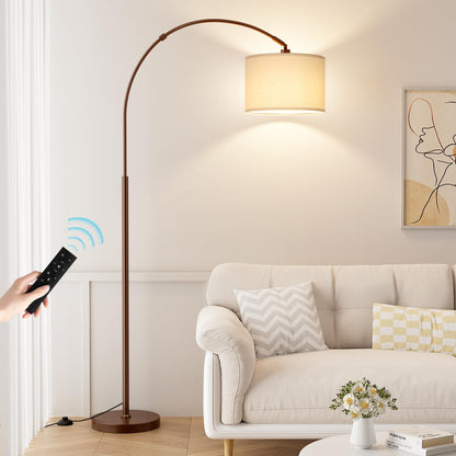 Ambimall 70" Dimmable Arc Floor Lamp with Remote, Color Temp Adjustable