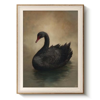 VIYYIEA Framed Wall Art for Living Room, Swan Wall Decor, 12×10 Inch