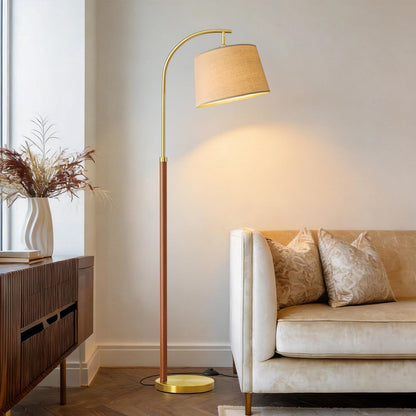 Real Wood Floor Lamps for Living Room Bedroom 62.5" Mid Century Modern Lamp