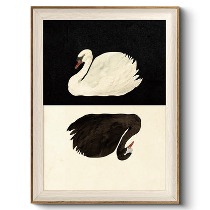 VIYYIEA Framed Wall Art for Living Room, Swan Wall Decor, 12×10 Inch