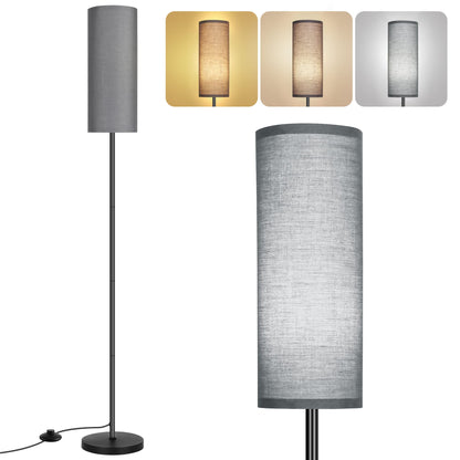 PARTPHONER Floor Lamp for Living Room, Modern Standing Lamps with Lampshade, Minimalist Tall Lamp with Foot Switch for Living Room, Bedroom, Kids Room, Office(Bulb Not Included)