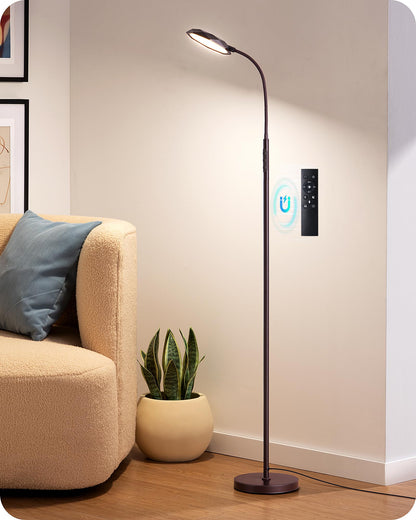 EDISHINE LED Floor Lamp 1300LM Super Bright Reading Floor Lamps Black