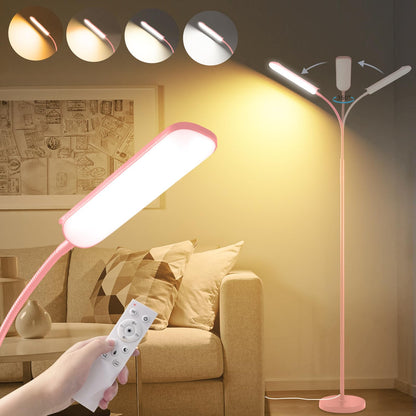 marctronic Floor Lamp, 18W 1800LM Super Bright LED Floor Lamp with Remote & Works with Smart Plug, Dimmable Timing Eye Caring Reading Lamps Floor Standing for Living Room Bedroom Office