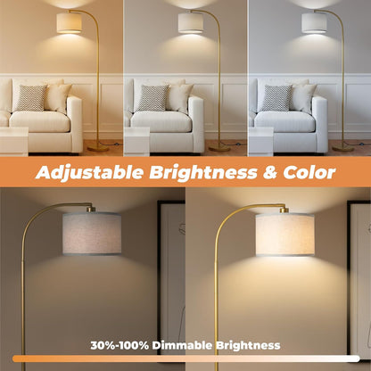 LALISU Arc Floor Lamps Modern Standing Remote Floor Lamp for Living Room