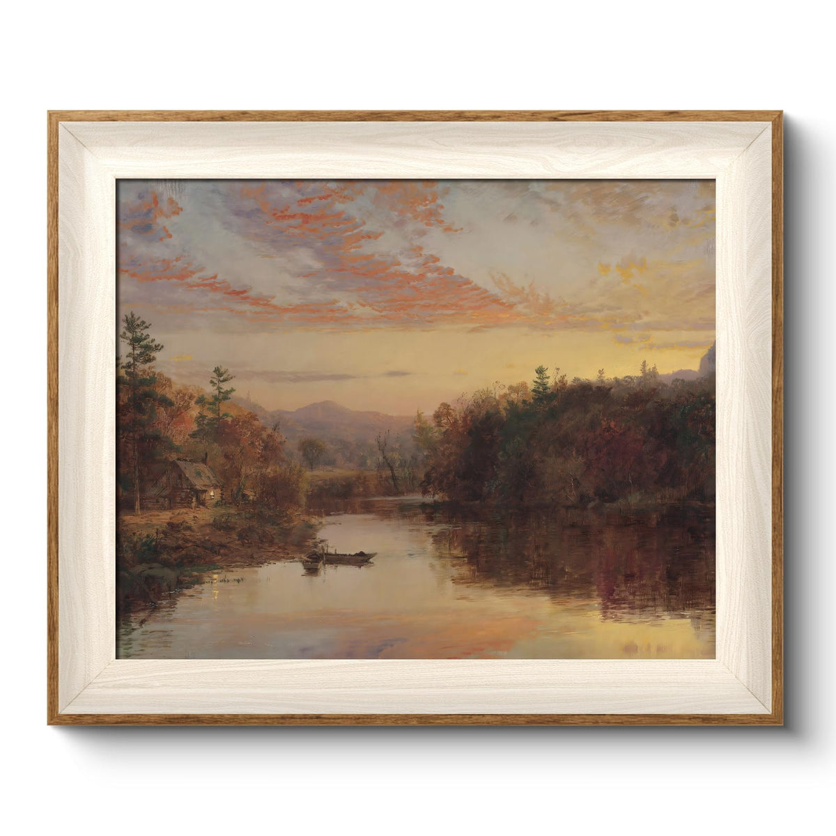 VIYYIEA Framed Wall Art for Living Room, Swan Wall Decor, 12×10 Inch
