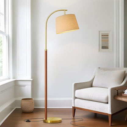 Real Wood Floor Lamps for Living Room Bedroom 62.5" Mid Century Modern Lamp