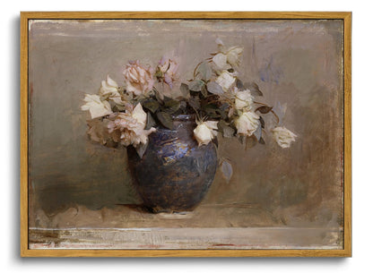 OIQArtOIQ Framed Vintage Wall Art Country Wildflower Canvas Art Paintings
