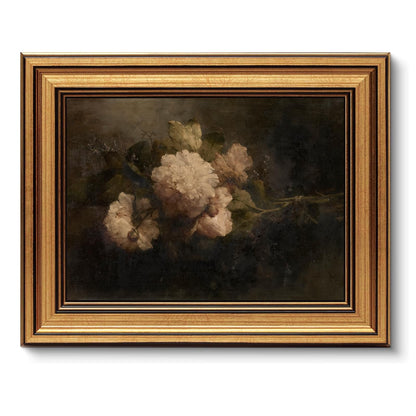 KBKBART Gold Framed Mountain Landscape Wall Art, Rustic Hills Canvas Print