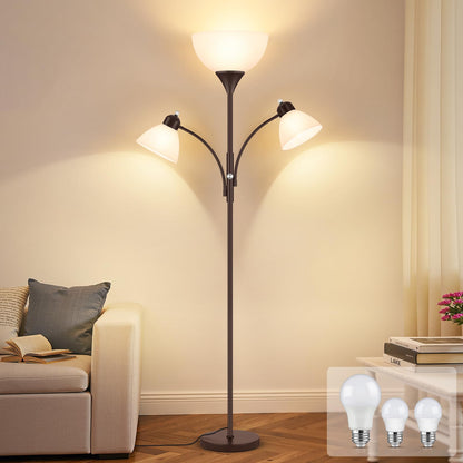 Coucrek Torchiere Floor Lamps for Living Room, 72" Dimmable Reading Lamp