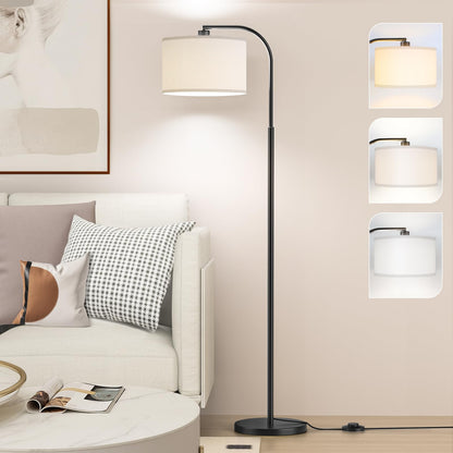 Silver Floor Lamp, Arc Floor Lamps for Living Room