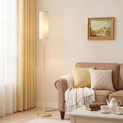 Ambimall 64" Floor Lamp with 9W LED Bulb & Beige Lampshade
