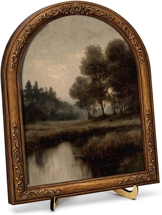 Vintage Landscape Wall Art Sign for Rustic Home Decor