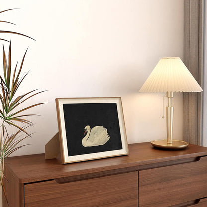 VIYYIEA Framed Wall Art for Living Room, Swan Wall Decor, 12×10 Inch