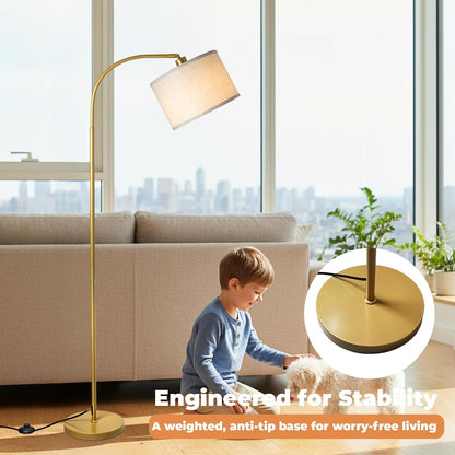 LALISU Arc Floor Lamps Modern Standing Remote Floor Lamp for Living Room