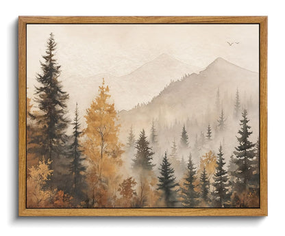 OIQArtOIQ Framed Vintage Wall Art Country Wildflower Canvas Art Paintings