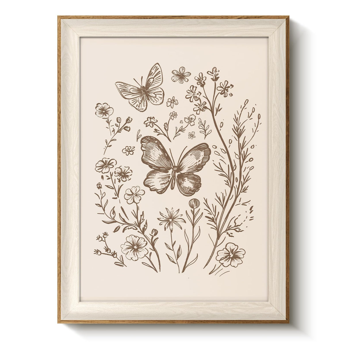 VIYYIEA Framed Wall Art for Living Room, Swan Wall Decor, 12×10 Inch