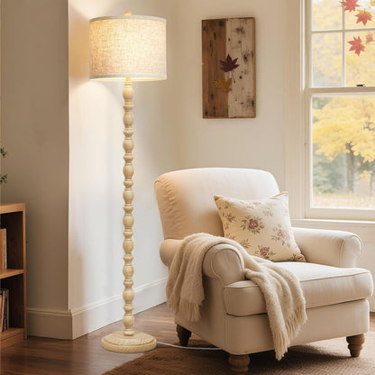 Luvkczc Farmhouse Floor Lamps for Living Room, Standing Lamp with Bulb