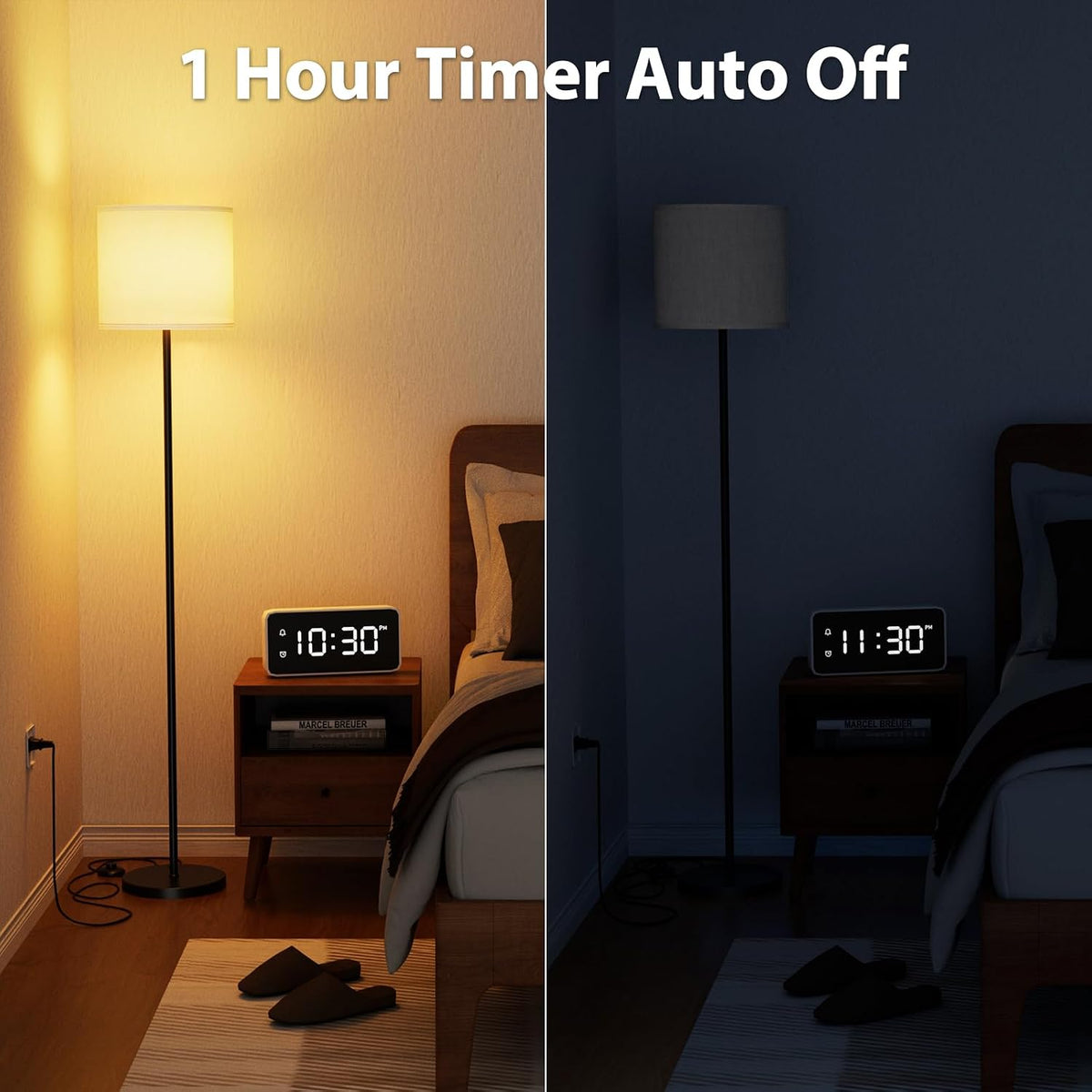 Keepsmile Dimmable Floor Lamps with Remote Control,12W LED Bulb,Foot Switch