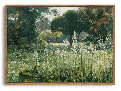 OIQArtOIQ Framed Vintage Wall Art Country Wildflower Canvas Art Paintings