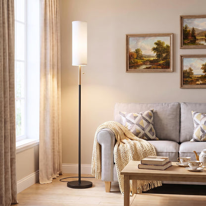 Ambimall 64" Floor Lamp with 9W LED Bulb & Beige Lampshade
