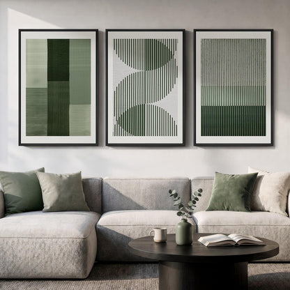 Large Framed Abstract Nature Landscape Wall Art for Living Room, 24x36 In