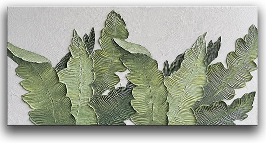 YaSheng Art-Canvas Wall Art with 3D Hand Painted Textured Modern Large Oil Painting Contemprary Aesthetic Floral Pictures for Living Room Bedroom DinningDecor (24x48inch, YS170)