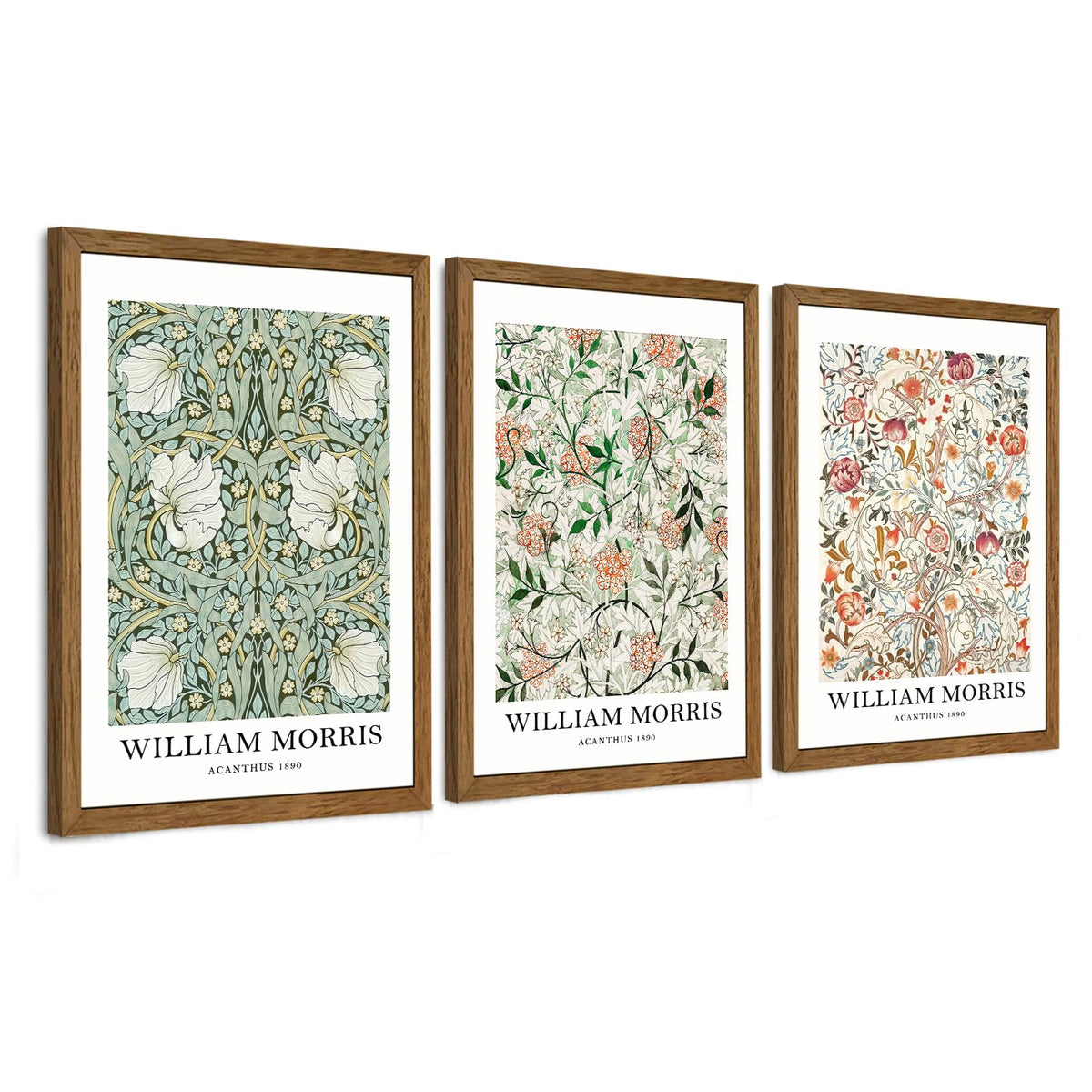 3 Piece Wildflower Mountain Wall Art Colorful Landscape Canvas Art 12x16in