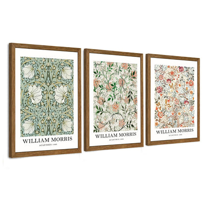 3 Piece Wildflower Mountain Wall Art Colorful Landscape Canvas Art 12x16in