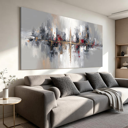 Framed Gold Wall Art for Living Room Tree Of Life Painting Picture 24x48 ln