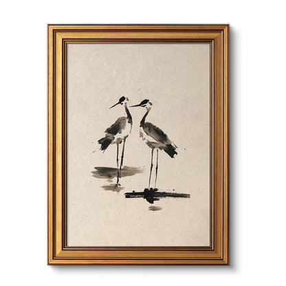 VIYYIEA Vintage Gold Framed Wall Art – Hummingbird Sketch, 8x10 IN