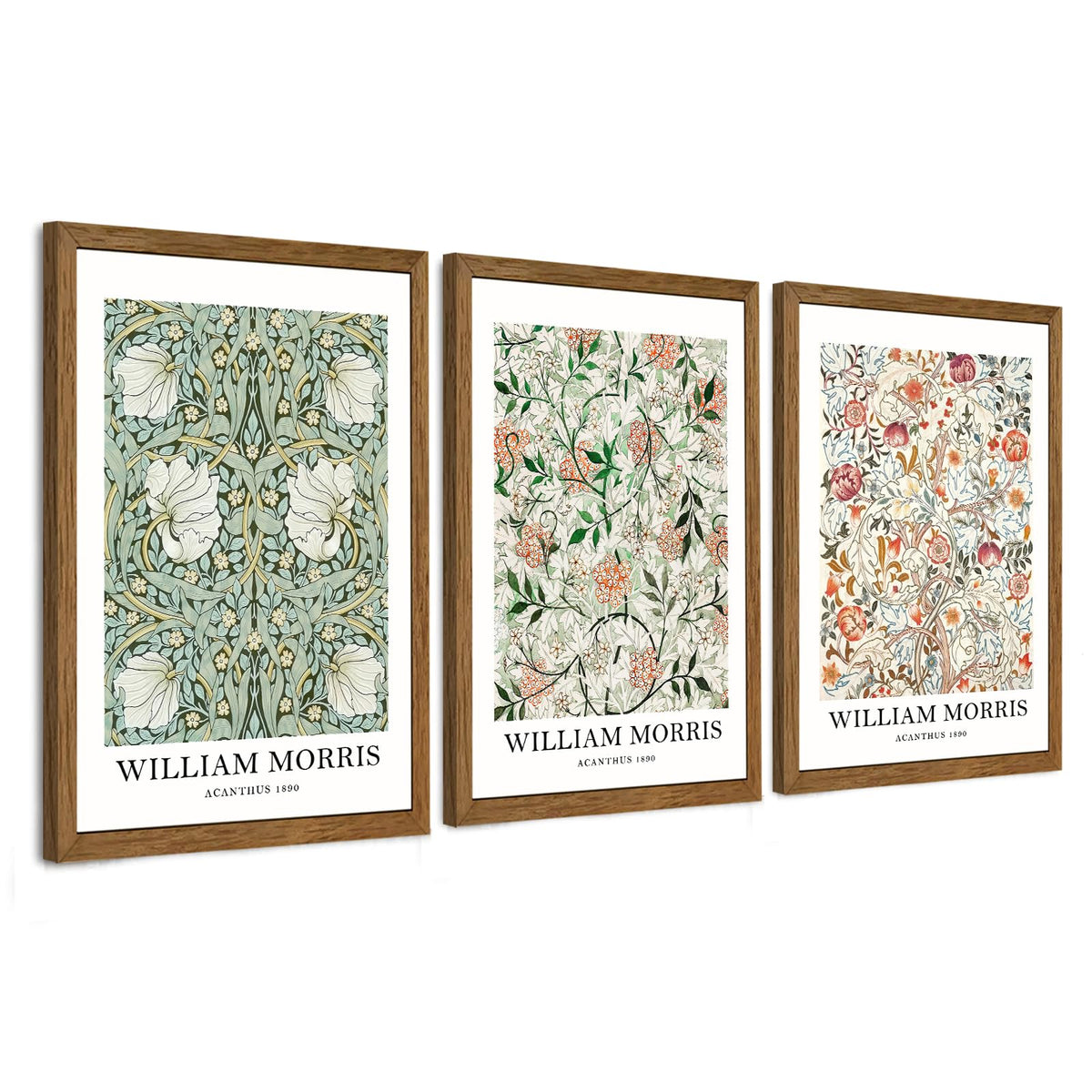 3 Piece Wildflower Mountain Wall Art Colorful Landscape Canvas Art 12x16in
