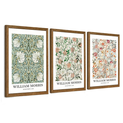 3 Piece Wildflower Mountain Wall Art Colorful Landscape Canvas Art 12x16in