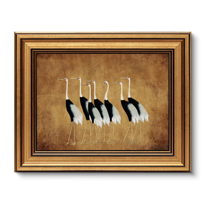 VIYYIEA Vintage Gold Framed Wall Art – Hummingbird Sketch, 8x10 IN