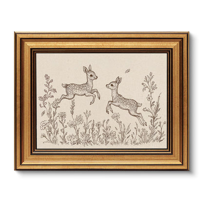 VIYYIEA Vintage Gold Framed Wall Art – Hummingbird Sketch, 8x10 IN