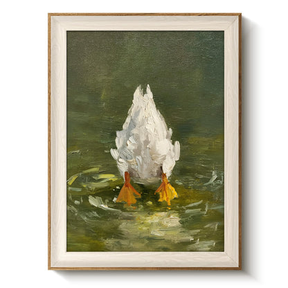 VIYYIEA Framed Wall Art for Living Room, Swan Wall Decor, 12×10 Inch