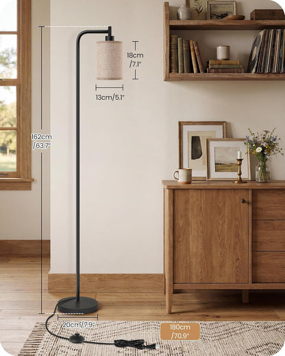 Dimmable Floor Lamp for Living Room with Remote & 10W Bulb