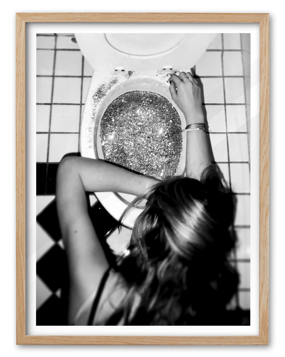 EcoHest 12x16 in Martini Newspaper Framed Wall Art for Bar Cart