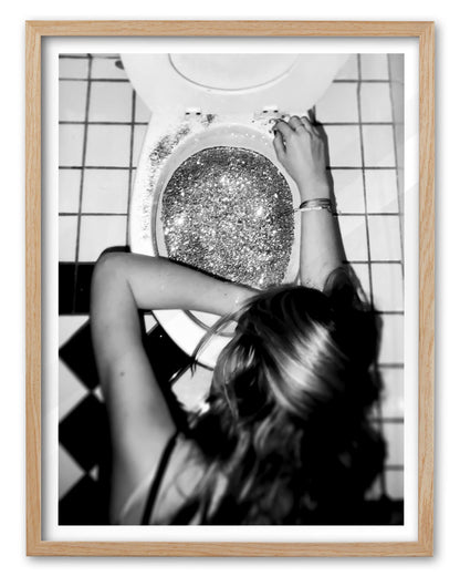 EcoHest 12x16 in Martini Newspaper Framed Wall Art for Bar Cart