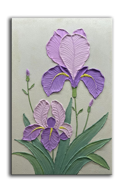 YaSheng Art-Canvas Wall Art with 3D Hand Painted Textured Modern Large Oil Painting Contemprary Aesthetic Floral Pictures for Living Room Bedroom DinningDecor (24x48inch, YS170)
