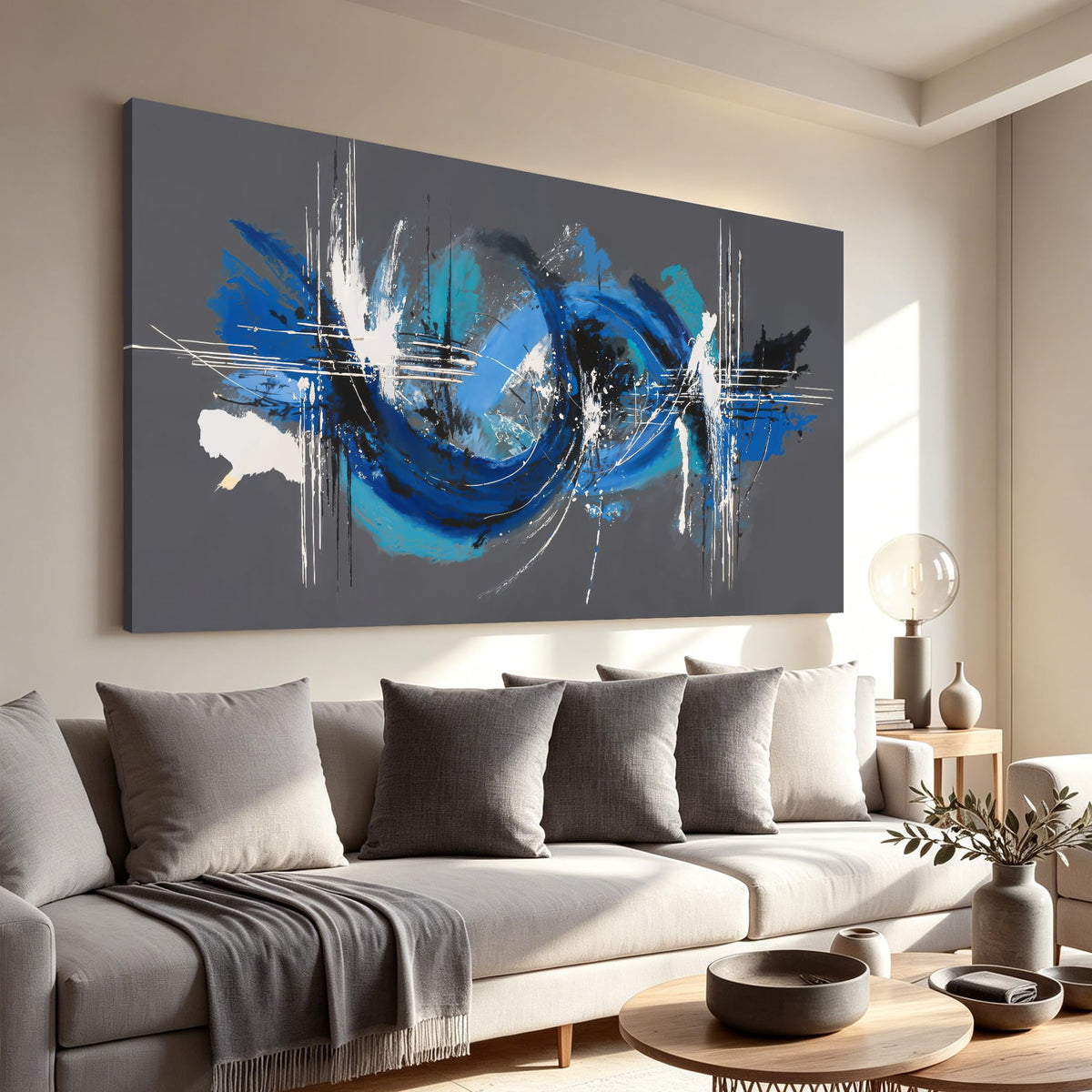 Framed Gold Wall Art for Living Room Tree Of Life Painting Picture 24x48 ln